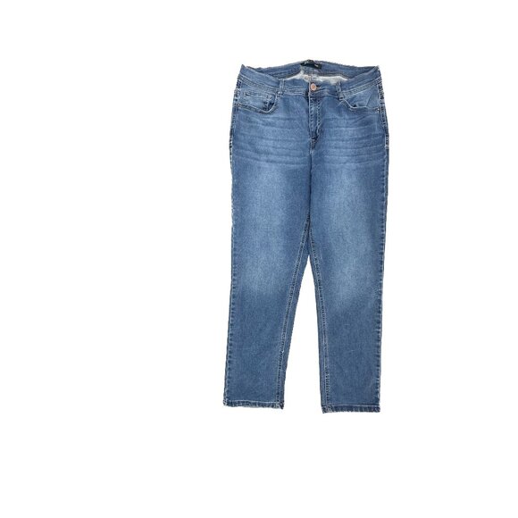RS by Roselyn Sanchez Ankle Women's size 14 Dark Wash Blue Denim Jeans - Picture 1 of 5